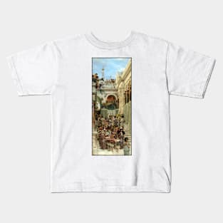 Spring by Lawrence Alma-Tadema Kids T-Shirt